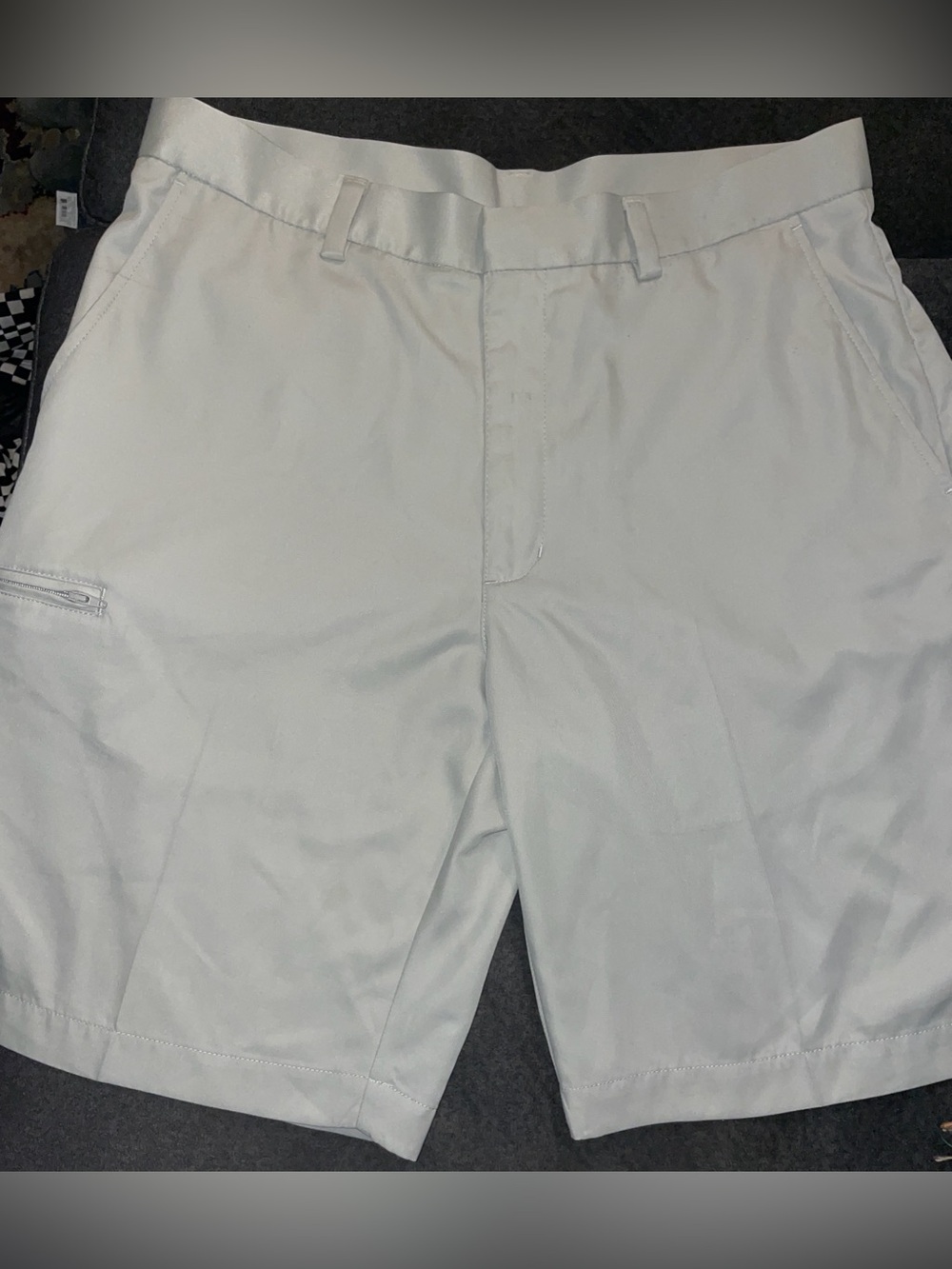 Men's Grand Slam Golf Shorts Size-34 Waist in Light Tan-Beige
